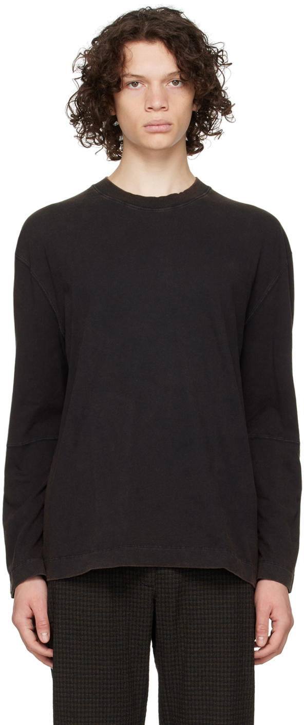 Black Oversized Long Sleeve T-Shirt