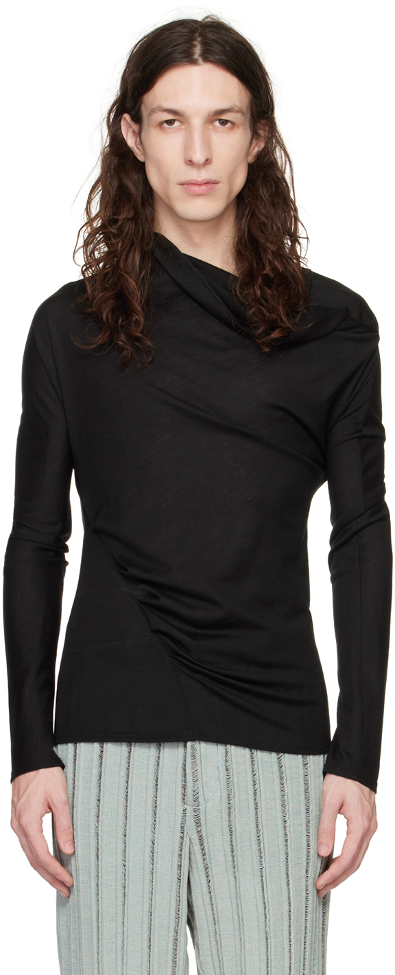 ARTURO OBEGERO SSENSE Exclusive Black Long Sleeve T-Shirt