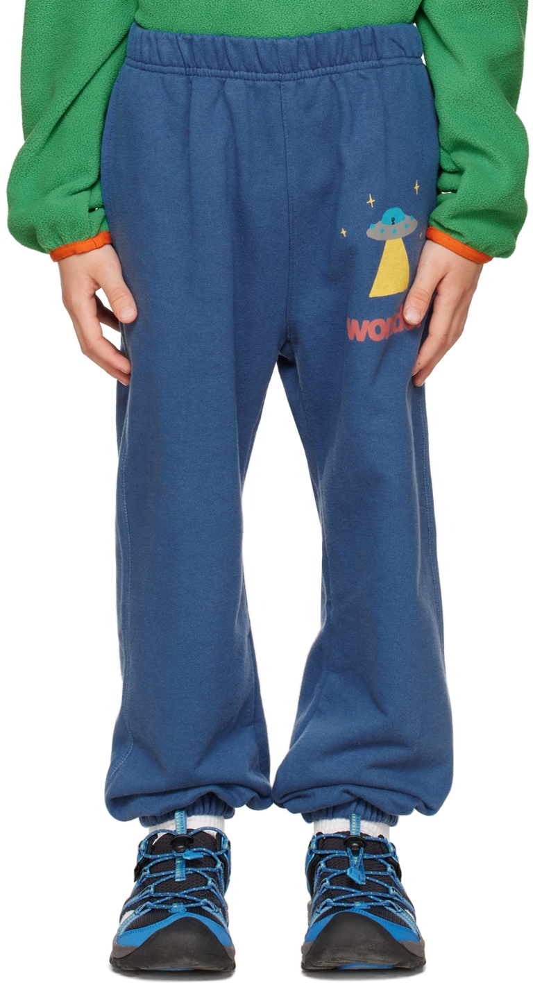 Kids Navy Spaceship Lounge Pants by Jellymallow | SSENSE Canada