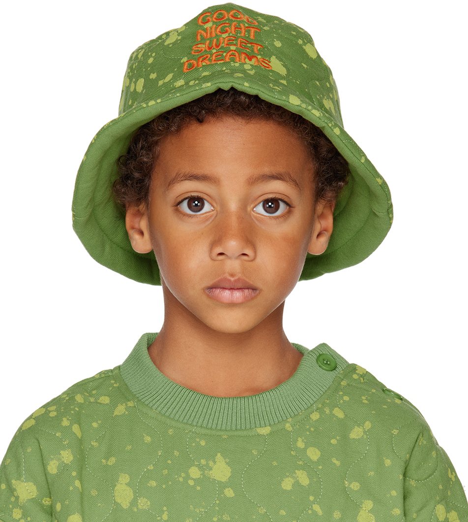 Kids Yellow Faux-Fur La Greca Bucket Hat Ssense Accessori Cappelli e copricapo Cappelli Cappello Bucket 