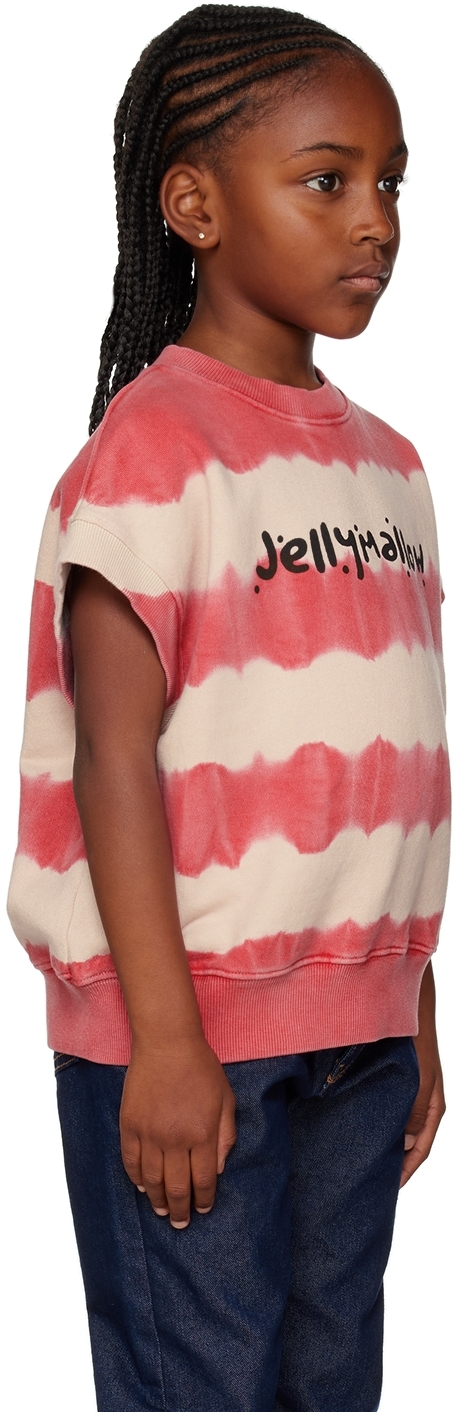 Jellymallow Kids Pink Tie-dye Vest In Pink