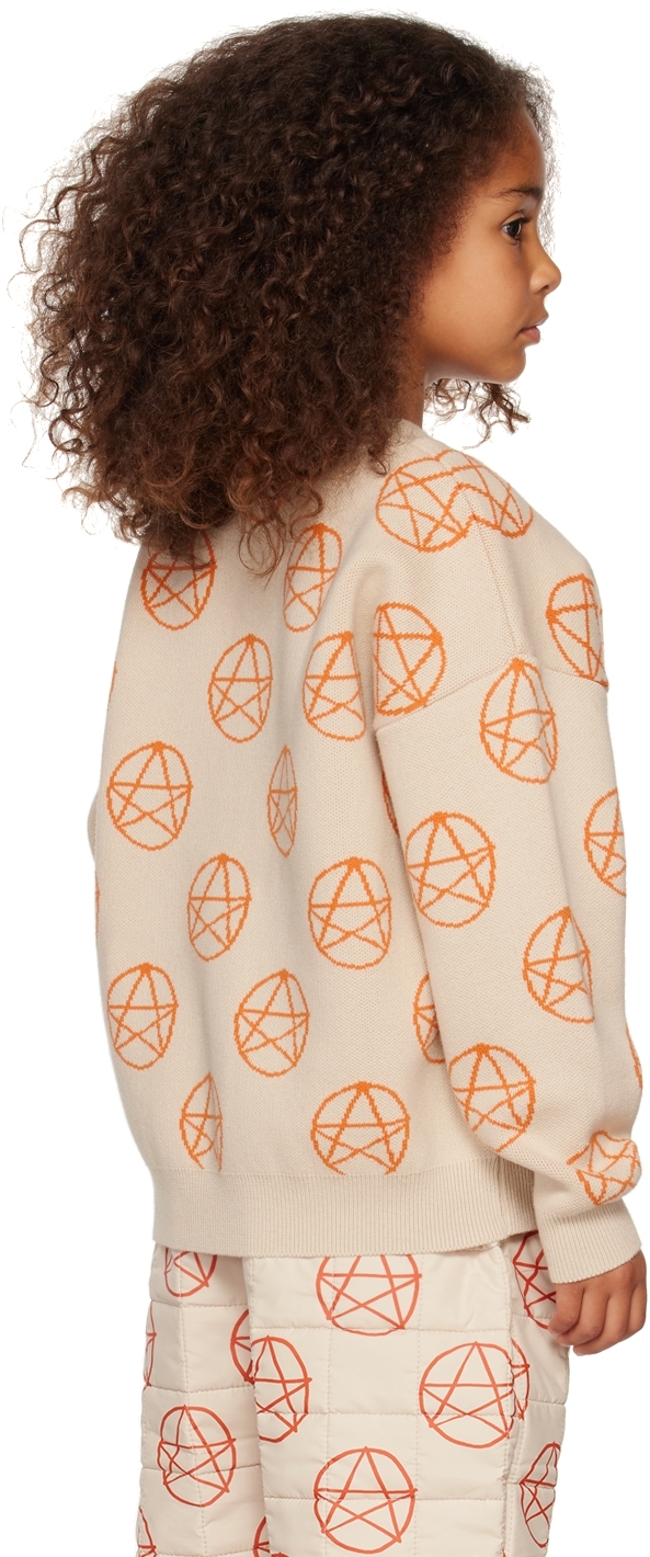 Jellymallow Ssense Exclusive Kids Beige Star Sweater In Beige