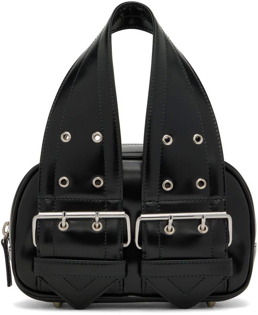 Black Mini Buckle Bag by Vaquera on Sale