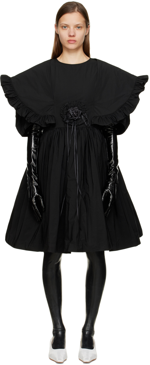 Black Mandy Midi Dress by Vaquera on Sale