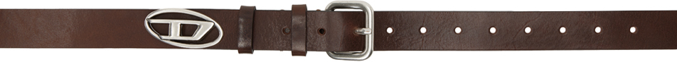 Diesel Brown B-inlay Belt In T2184 Brown