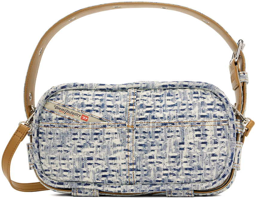 DIESEL BLUE NILLE-SH DENIM BAG