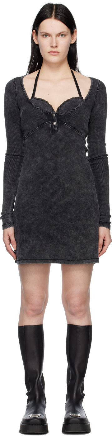 DIESEL BLACK D-BRANETTE MINIDRESS