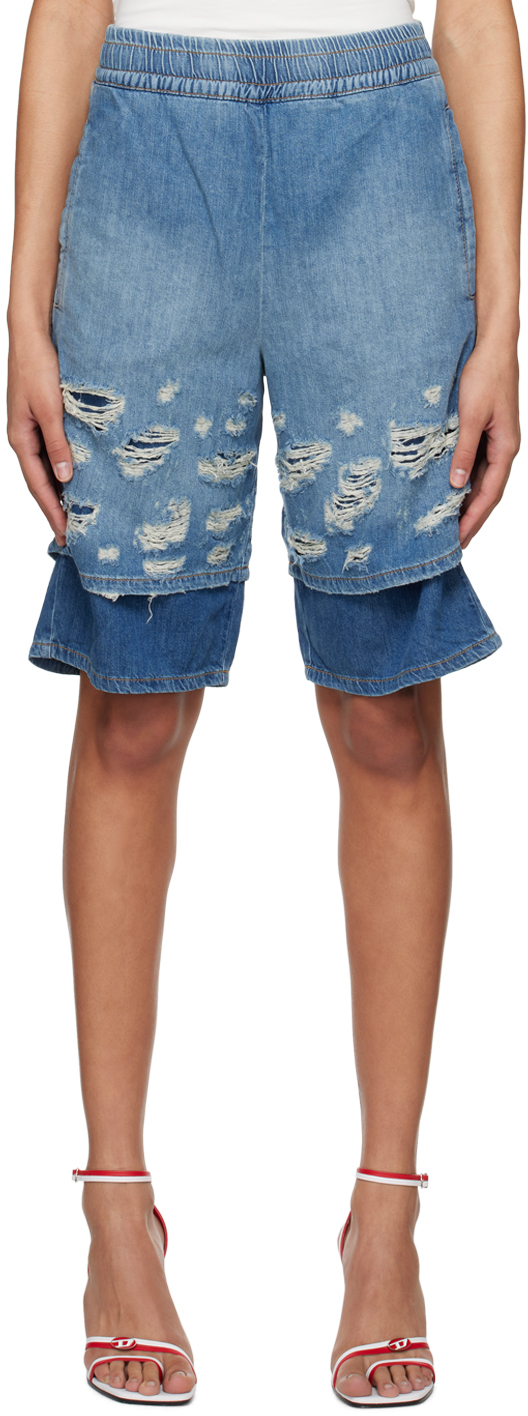 Blue D-Horty Shorts
