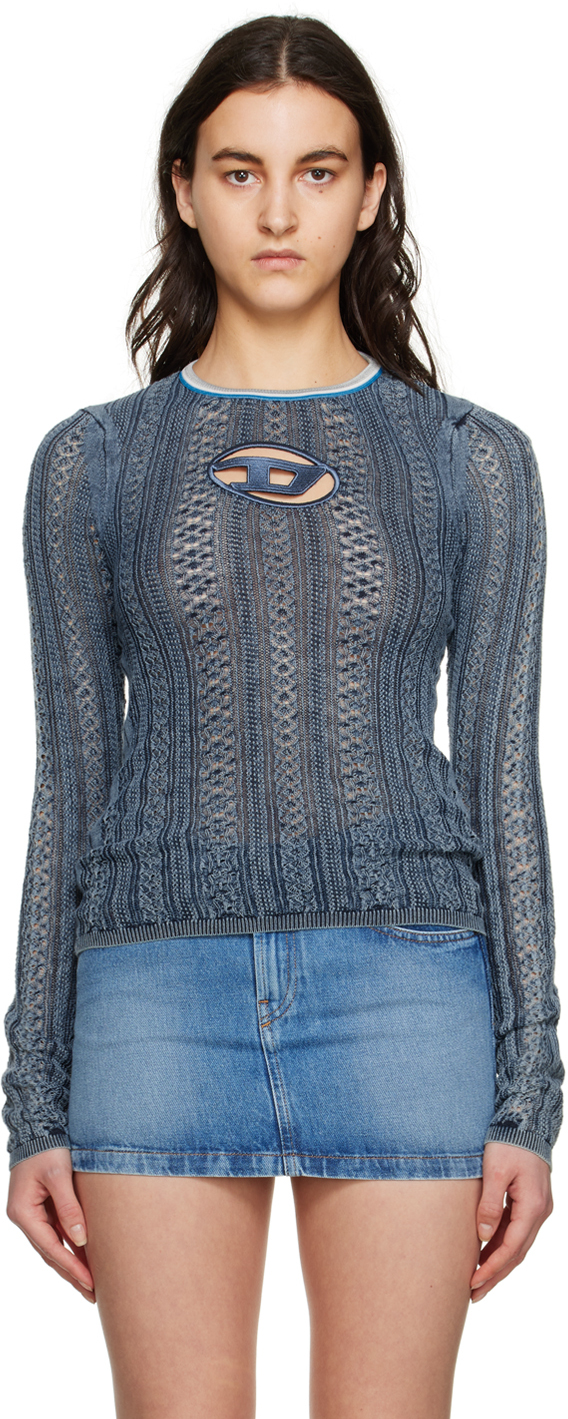 Diesel Blue M-ikyla Sweater In 81e