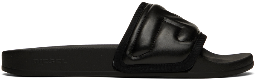 Shop Diesel Black Sa-mayemi Puf X Sandals In T8013