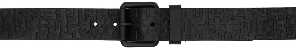 Diesel Black B-monogram Belt