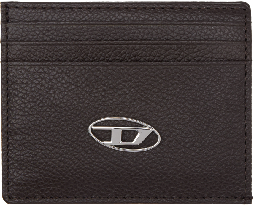 Diesel Brown Johnny Card Holder SSENSE Canada