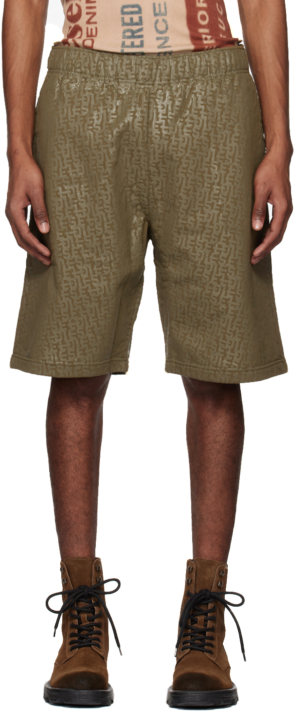 DIESEL KHAKI P-MARSHY-MONO SHORTS