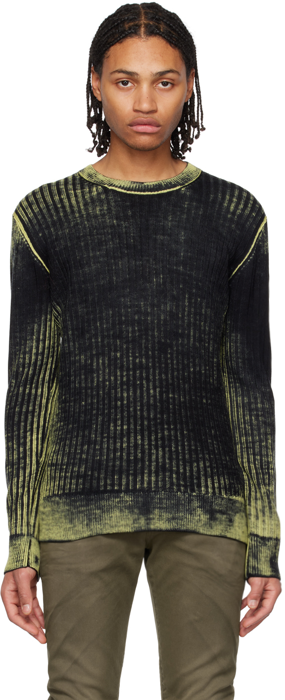 Diesel: Black & Green K-Andelero Sweater | SSENSE UK