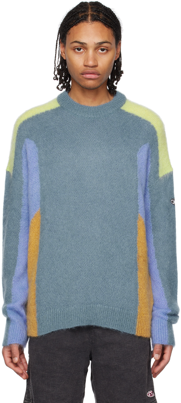 Diesel Blue K-arney Sweater In Green