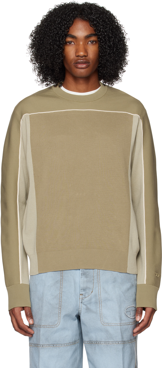 Diesel Khaki K-wichita Sweater In 5jx