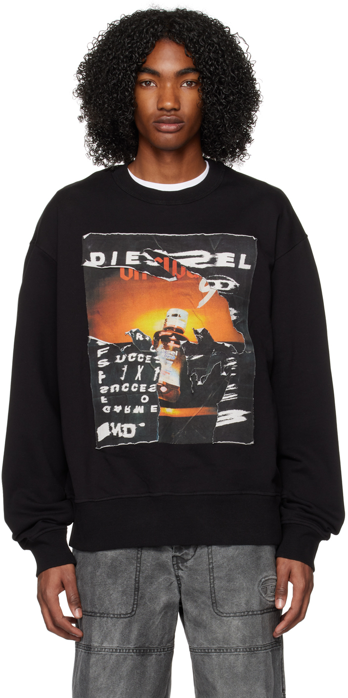 Diesel Black S-macs-poff Sweatshirt