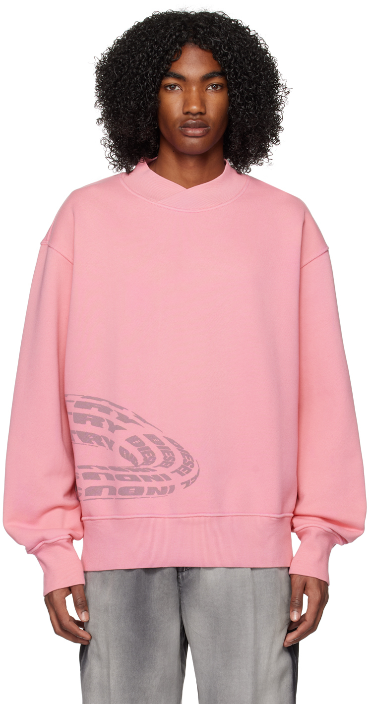 Diesel Pink S-mackis Sweatshirt In 8iia