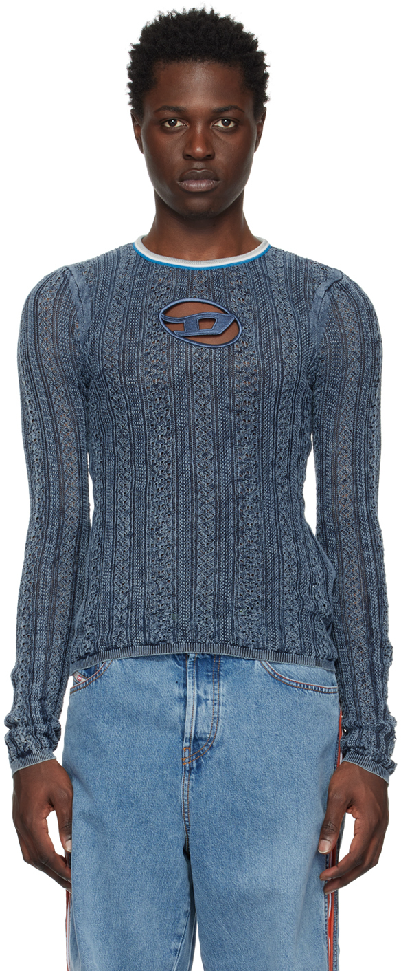 Diesel Blue M-ikyla Sweater In 81e