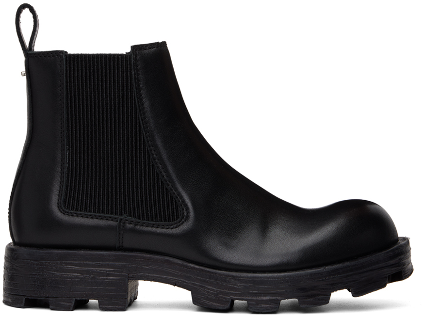 Diesel: Black D-Hammer Chelsea Boots | SSENSE UK