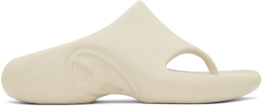Shop Diesel White Sa-maui X Sandals In T1003