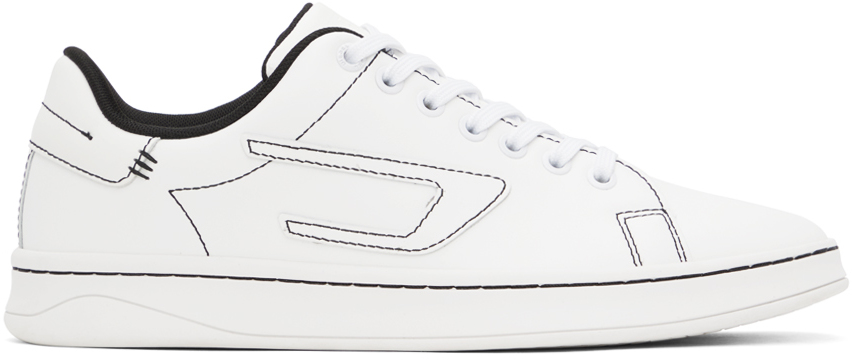 Diesel White S-athene Low Sneakers In H1527
