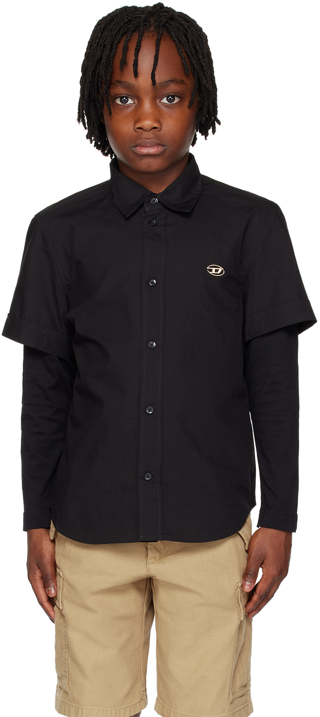 Kids black shop dress shirt