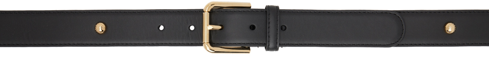 Dolce & Gabbana Black Hardware Belt In 8s070 Black