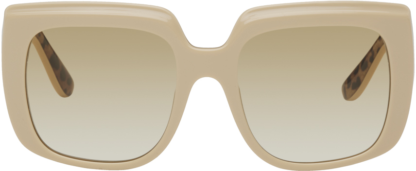 Dolce & Gabbana Off-White New Print Sunglasses