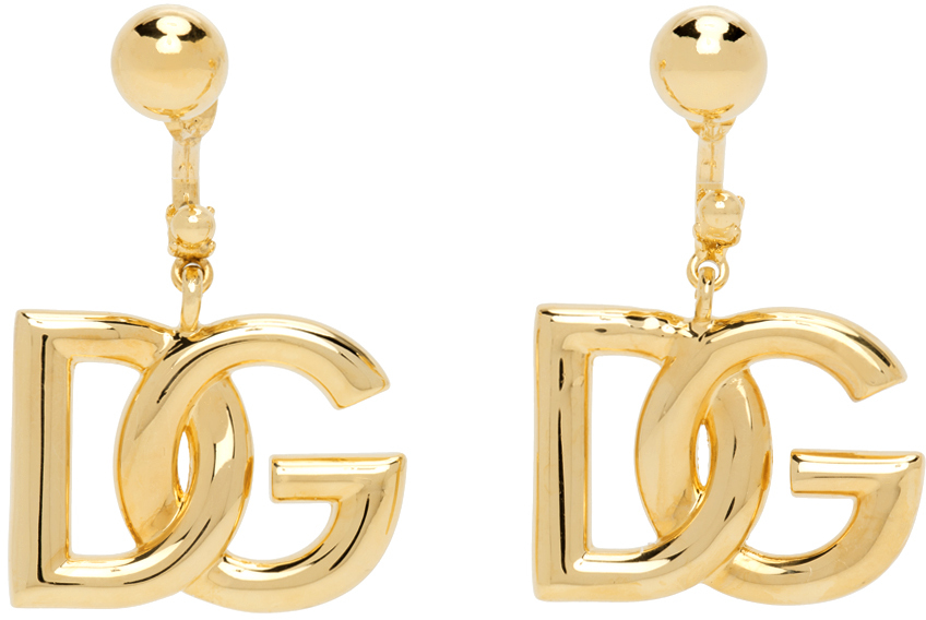 Dolce & Gabbana Gold DG Earrings