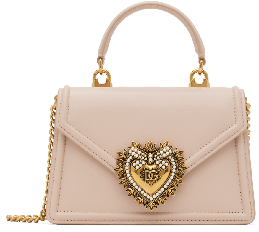 Dolce & Gabbana: Pink Small Devotion Bag | SSENSE