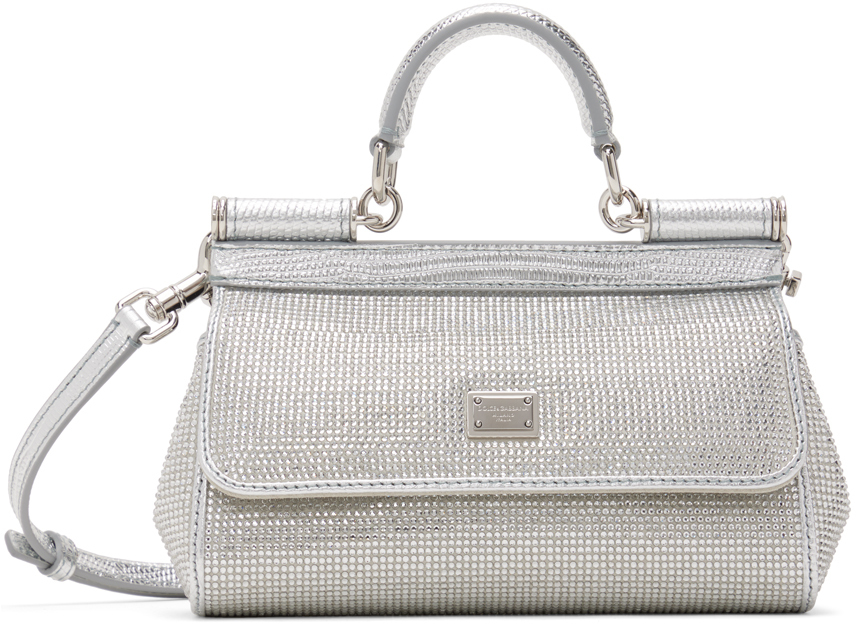 Dolce & Gabbana Silver Kim Kardashian Small Sicily Bag In