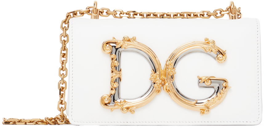 Dolce & Gabbana White DG Girls Bag