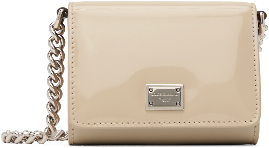 Dolce & Gabbana Beige Micro Crossbody Bag In 8h005 Cappuccino