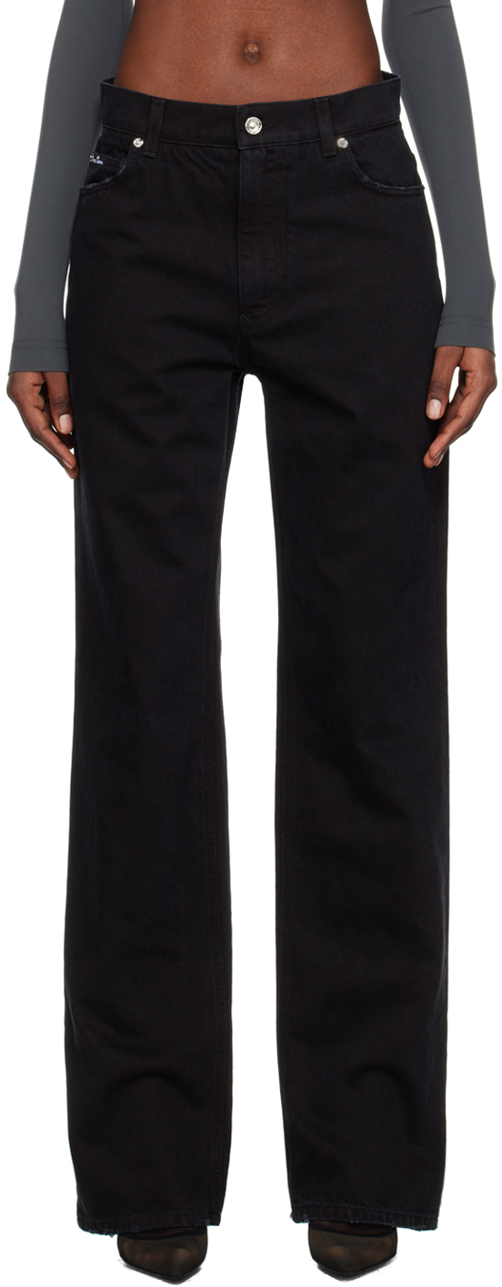 Shop Dolce & Gabbana Black Kim Kardashian Edition Flared Jeans In S9001 Variante Abbin