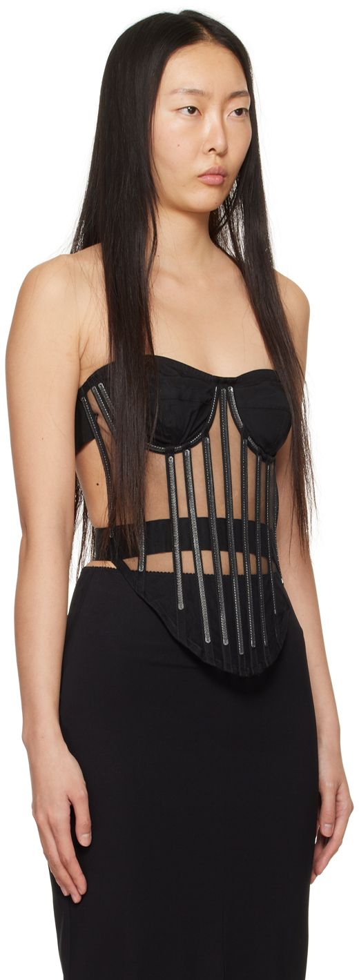 Shop Dolce & Gabbana Black Kim Kardashian Edition Corset In N0000 Nero