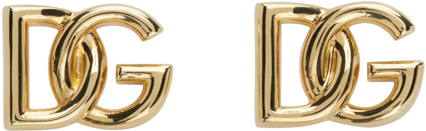 Dolce & Gabbana Gold Logo Cufflinks