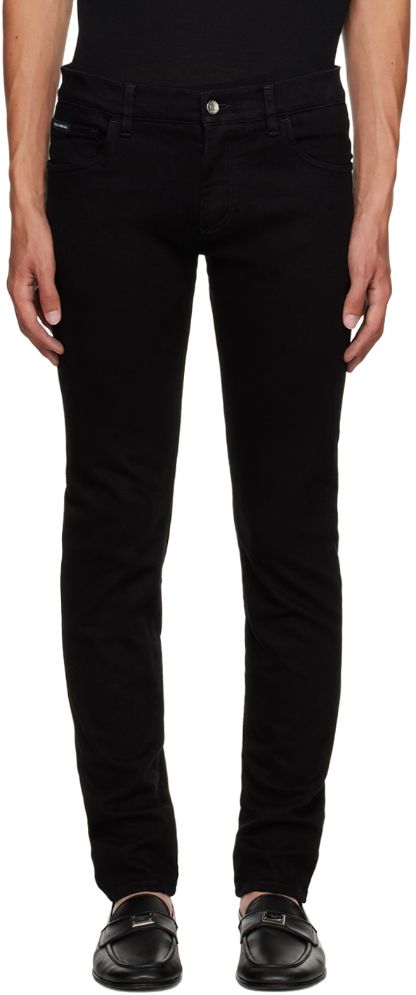 Dolce & Gabbana Black Skinny Jeans In S9001 Variante Abbin