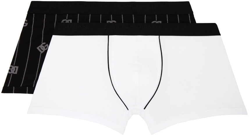 Dolce & Gabbana Stretch-cotton Jersey Boxers (pack Of 2) In Multicolour