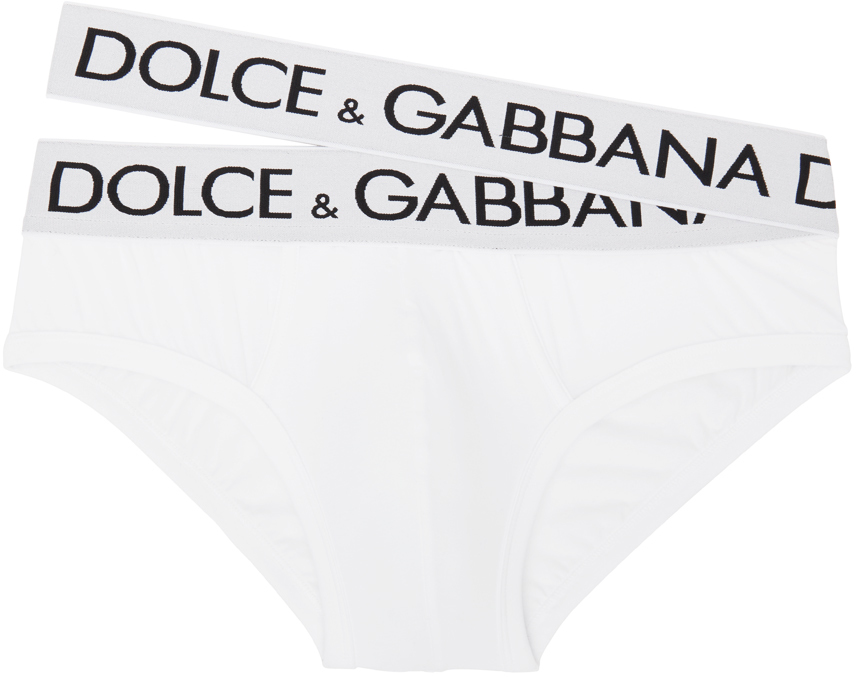 Dolce & Gabbana White Brando Briefs In W0800 White