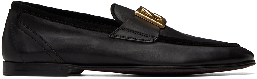 Dolce & Gabbana Black Ariosto Slippers