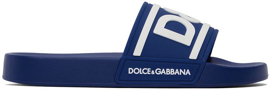 Dolce & Gabbana Blue Logo Slides