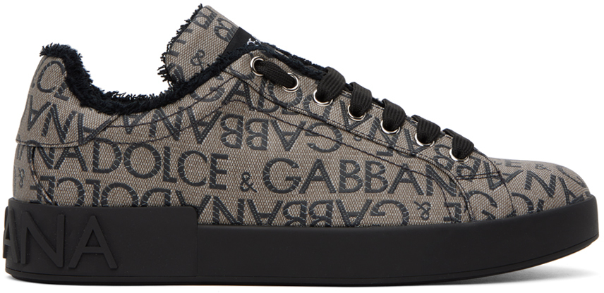 Dolce & Gabbana Red Leopard Print Sneakers for Men Online India at
