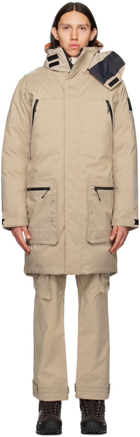 HH-118389225 Beige Insulated Flow Down Jacket