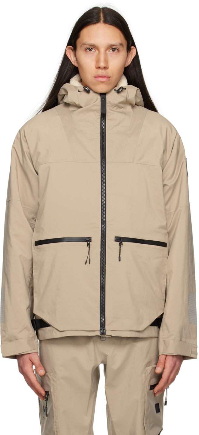 HH-118389225: Beige Arc Storm Jacket | SSENSE