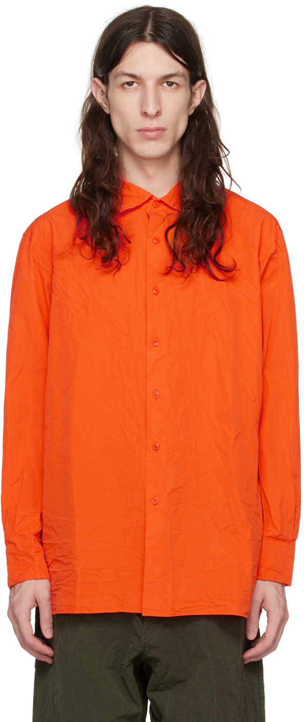 Orange Big Raccourcie Shirt