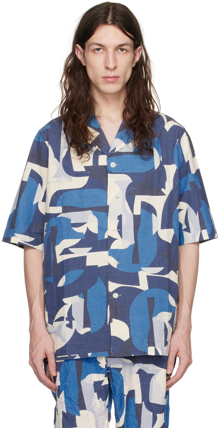 Blue Bowling Shirt