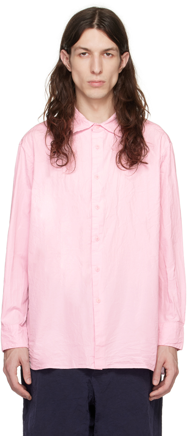 CASEY CASEY: Pink Big Raccourcie Shirt | SSENSE