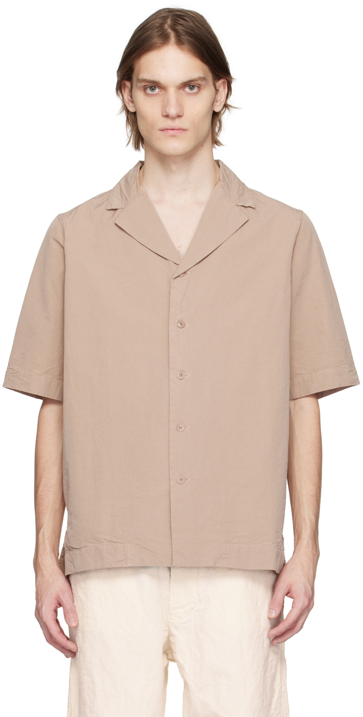 Beige Bowling Shirt by CASEY CASEY on Sale