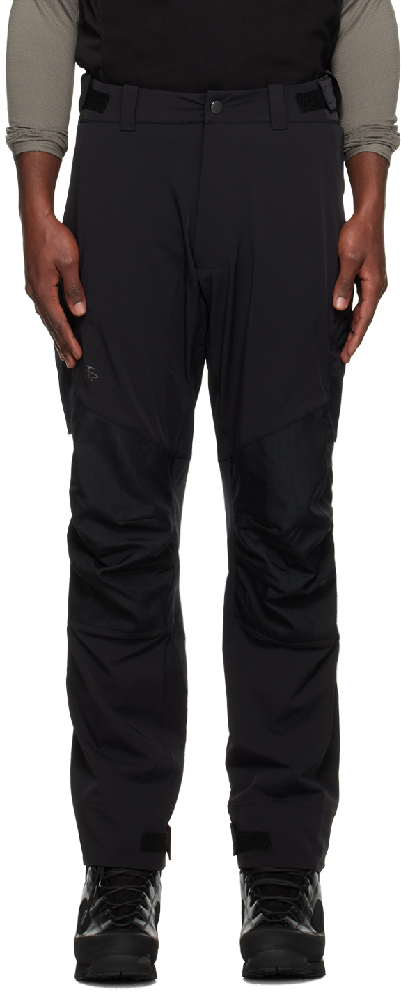 Tms.site Ssense Exclusive Black Cargo Trousers In All Black